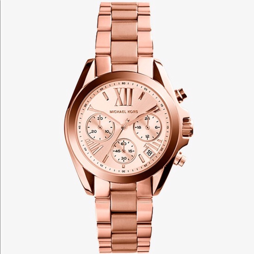 Mini Bradshaw Rose Gold-Tone Stainless Steel Watch